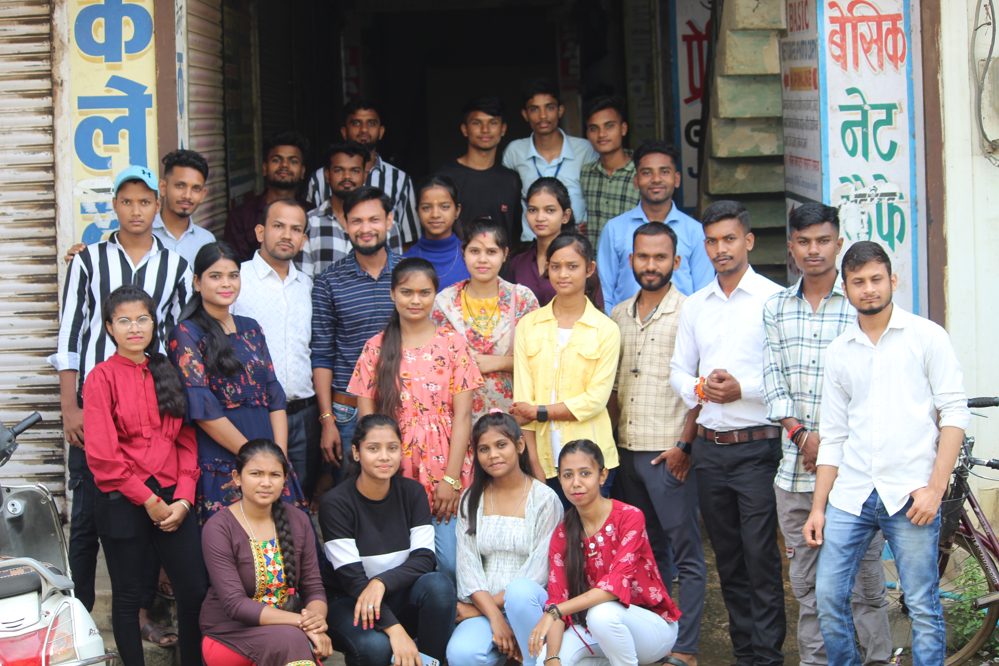 Team working in a modern office